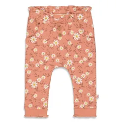 Pantalon rose marguerites FEETJE collection "have a nice daisy"