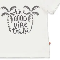 Tee shirt blanc " good vibe tribe"